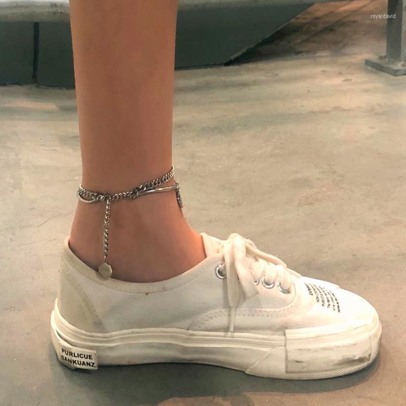 

Anklets Cool Student Hip-hop Snake Bone Stitching Double-layer Dark Cold Wind Stainless Steel Anklet Women's Trend Gift