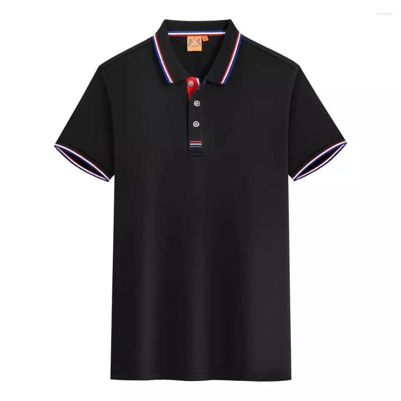 

Men's Polos 2022 Summer Comfortable Breathable Pure Cotton Classic Business Casual Short Sleeve Polo Shirt, Red-w
