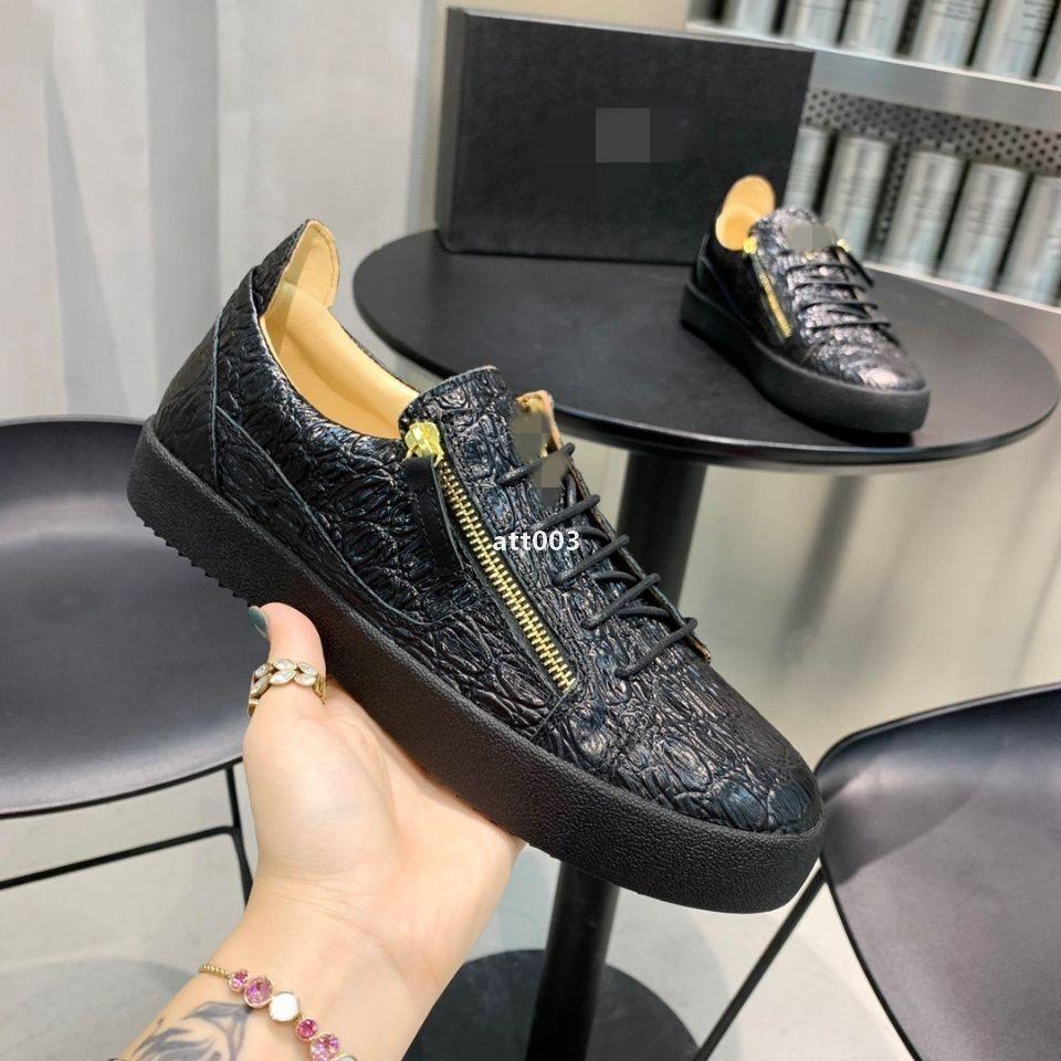

Casual shoes Real leather Sneakers men shoes chaussures de designer Loafers martin Frankie The crocodile grain di GIUSEPPEs ZANOTTIES Gbo