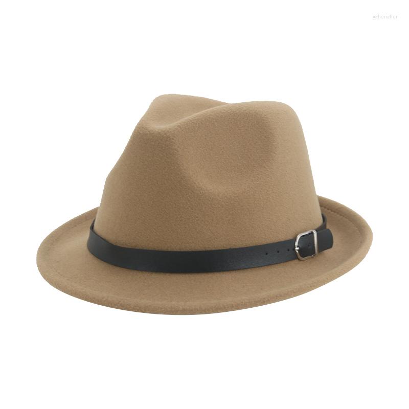 

Berets Hat Hats For Women Cowboy Panama Short Brim Solid Vintage Army Green Black Red Band Casual Men Caps Luxury Western