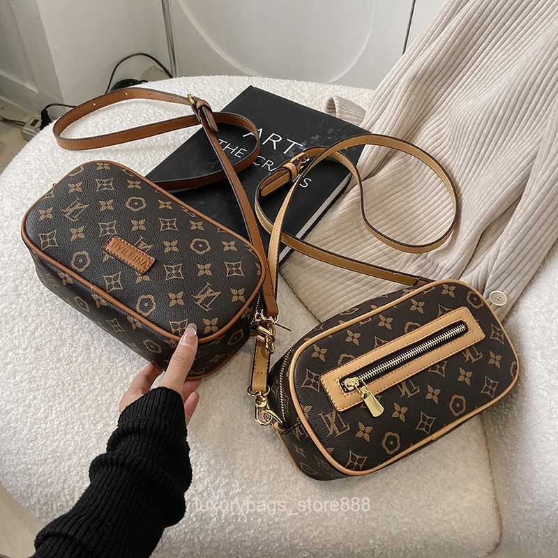 

Store Clearance Wholesale Design Bags 95% Off French Luxury Women's 2023 New Fashion Old Flower Shoulder Small Cross Body, Coffee