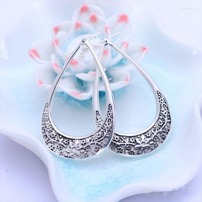 

Hoop Earrings MeiBaPJ S925 Sterling Silver Water Drop Women's Fine Fashion Commemorative Party Weddings Jewelry XH