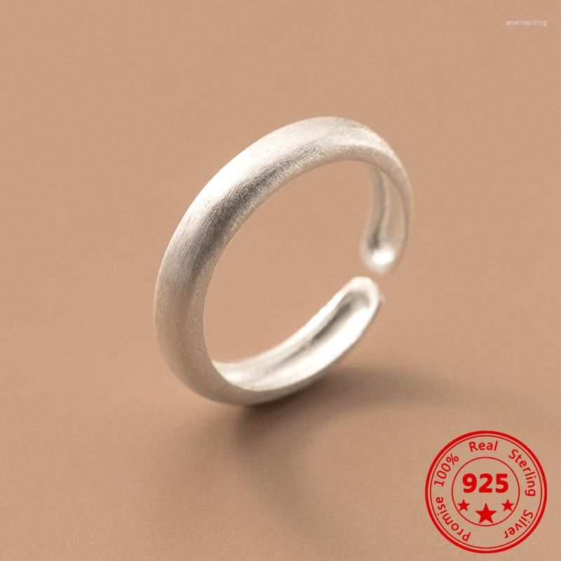 

Cluster Rings Stylish And Simple 925 Sterling Silver Ring Summer INS Style Ladies Single Opening Adjustable Korean High-end Jewelry