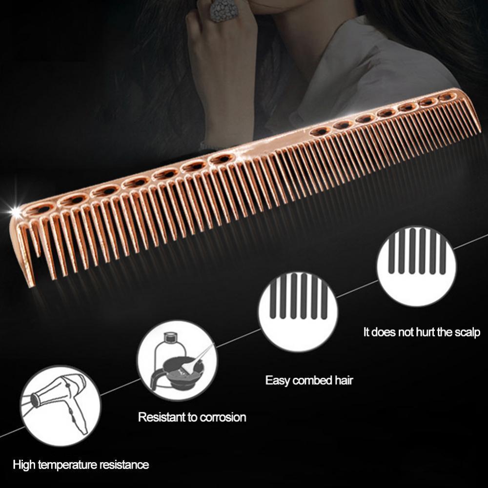 

Hair Brushes Beauty Comb Styling Tool Salon Anti static Barbers Ultra Thin dressing Aviation Aluminum 221119