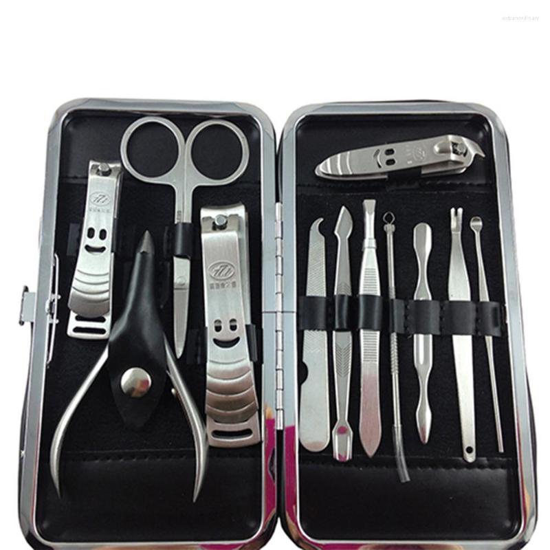 

Nail Art Kits 12 Pcs Manicure Set Pedicure Clippers Scissors Grooming Kit
