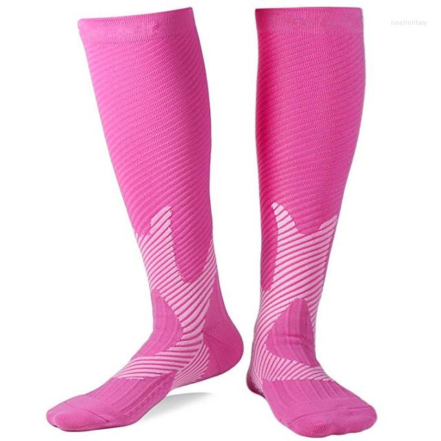 

Men's Socks Brand Men Women Compression Fit For Sports Travel Flight Golf Anti Fatigue Pain Relief High Stockings, Qys004-green