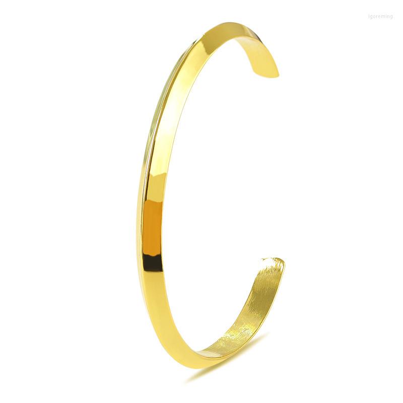 

Bangle Simple Style C Shape Golden Silver Plated Black Metallic Opening Bracelets & Bangles For Women