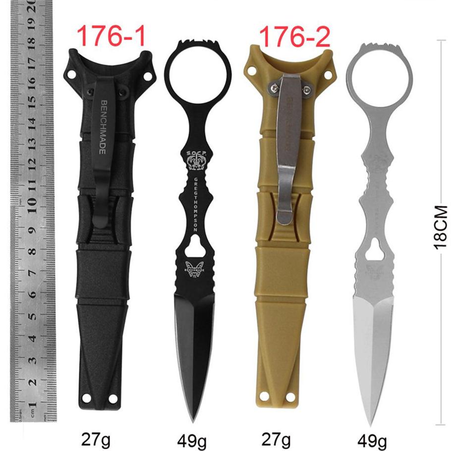 

Benchmade BM176 176 SOCP Fixed blade knife EDC Outdoor Tactical Self defense Hunting camping Knives Claw karambit BM 133 173 140 KNIFES2730