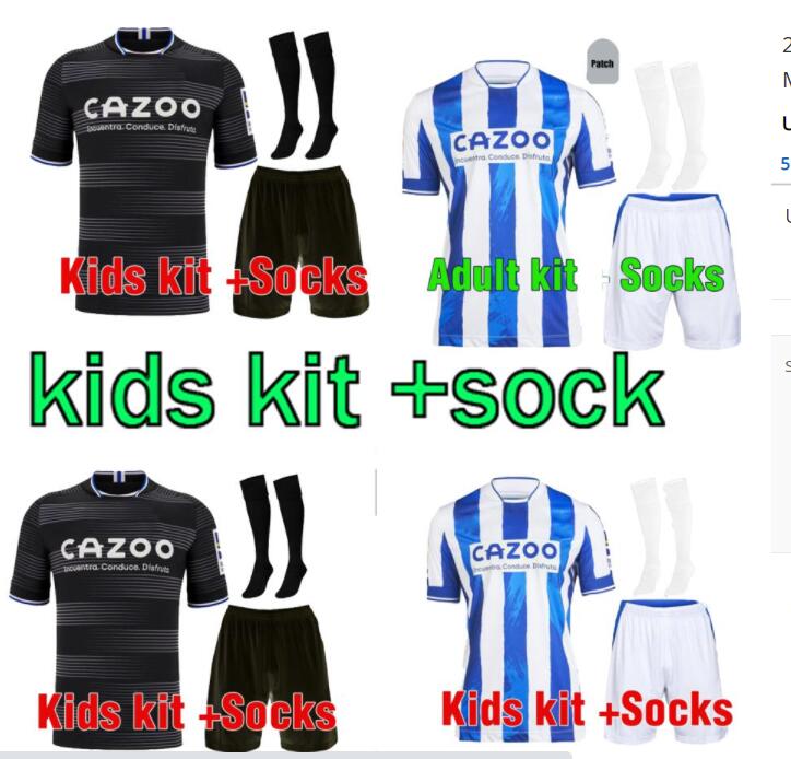 

22 23 Real Sociedad Soccer Jerseys Copa del Rey final Version 2022 2023 OYARZABAL X PRIETO PORTU DAVID men kids kits socks full sets camiseta de futbol Football Shirts, Purple