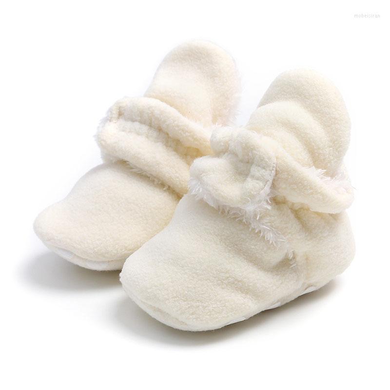 

First Walkers Autumn And Winter Infant Warm Cotton Shoes Soft Soles Comfortable Toddler -18M Baby Boys Girls Plush Casual, 26