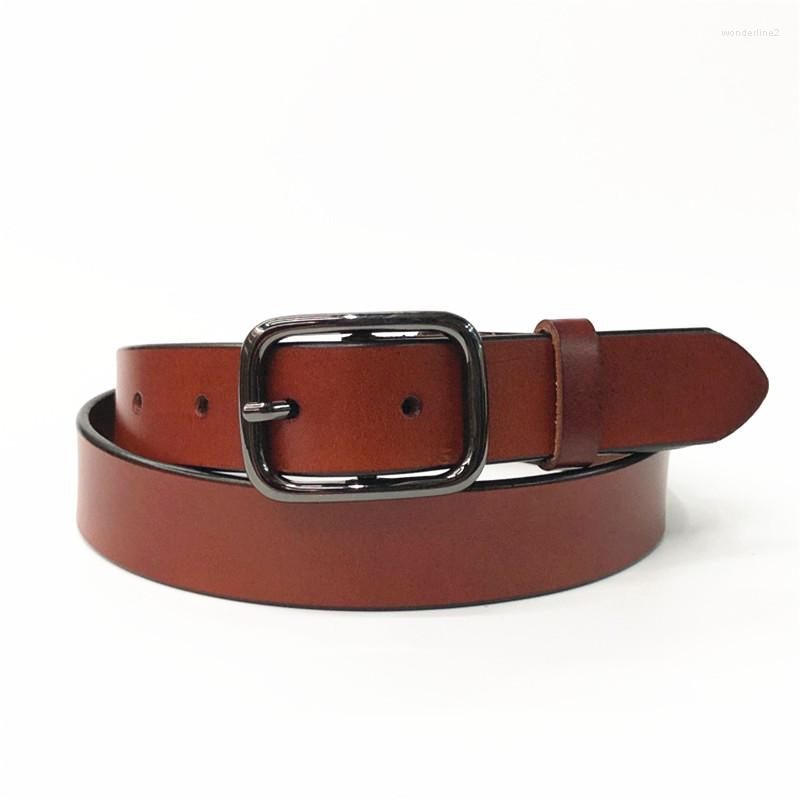 

Belts Women Belt Fashion Cowhide Strap Cummerbunds For Apparel Lady Waist Genuine Leather 6 Colors Female, White