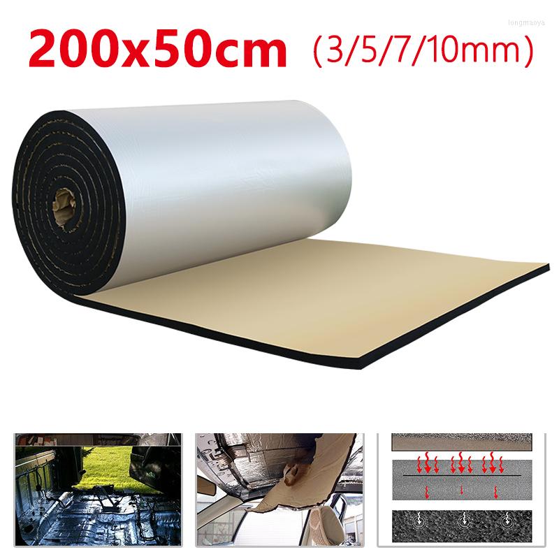 

Interior Accessories 50x200CM 10MM Foam Cotton Auto Car Mat Deadener Reduction Noise Sound Insulation Door Trunk Soundproof