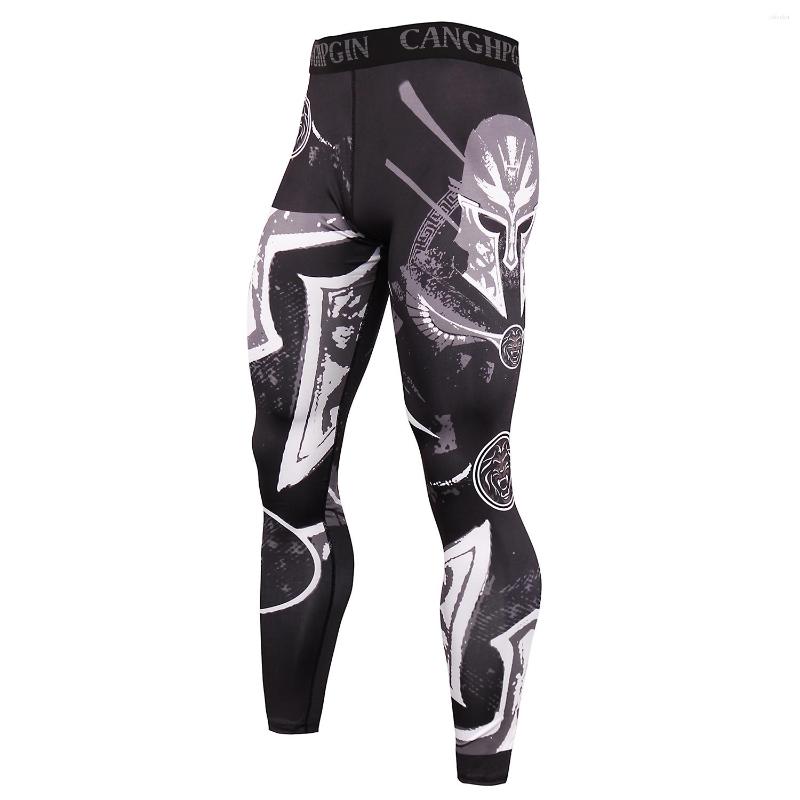 

Men' Pants Joggers Men Sweatpants Sports Lycra Tights Compression Trousers Printed Fitness Training Legging Running Jogger For, Kc190