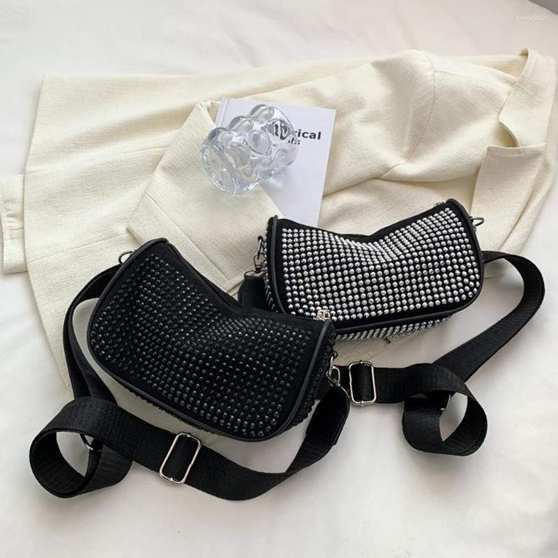 

Evening Bags Fashion Rhinestones Clutch Bag Shiny Crystal Female Dinner Party Wedding Purses Handbag Women Birthday Gifts, Black