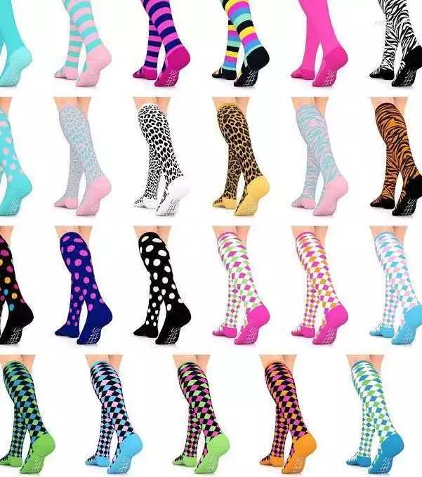 

Men's Socks 24 Colors Compression 15-20 Mmhg Is Graduated Athletic & For Men Women Running Flight Travels, Qys011-19