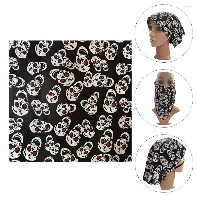 

Bandanas Pattern Headwrap Party Ghost Head Kerchief Headband Decor