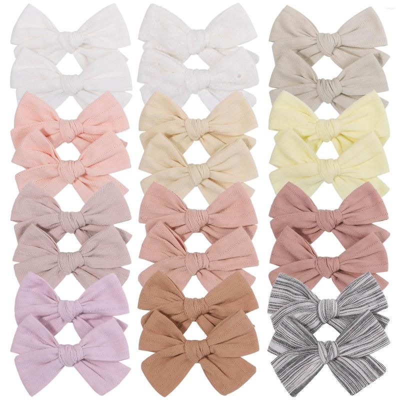 

Hair Accessories 2Pcs/Set 3.55'' Candy Color Bowknot Clips For Cute Girls Cotton Bows Hairpin Barrettes Headwear Kids, 2715-4