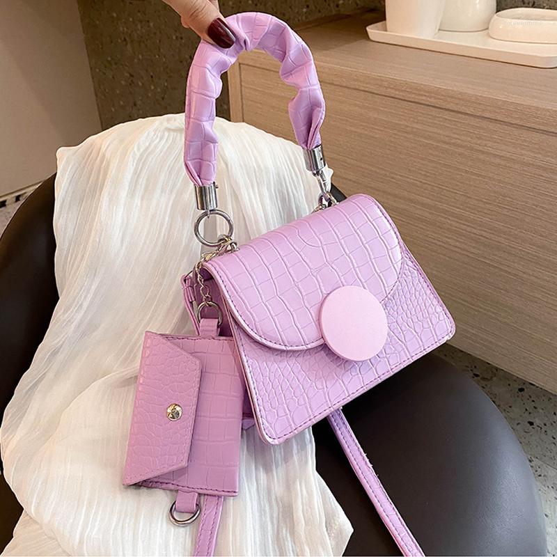 

Evening Bags Women's Bag With Cover Trendy Fashion Chain Messenger Autumn Style Ladies Casual Single Shoulder Girl Storage, White