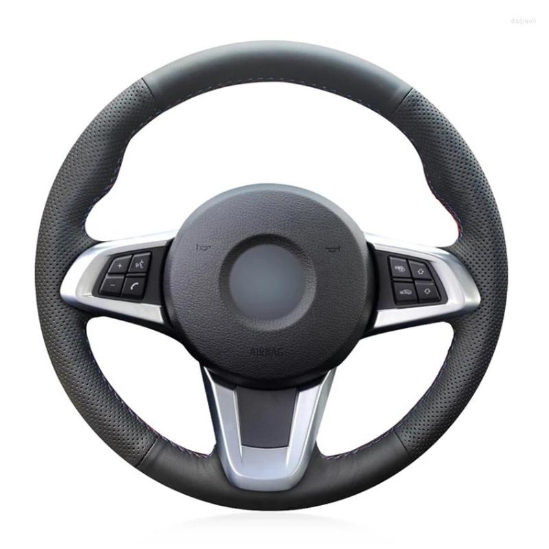 

Steering Wheel Covers Black Artificial Leather Hand-stitched Car Cover For Z4 E89 2009 2010 2011 2012 2013 2014 2022