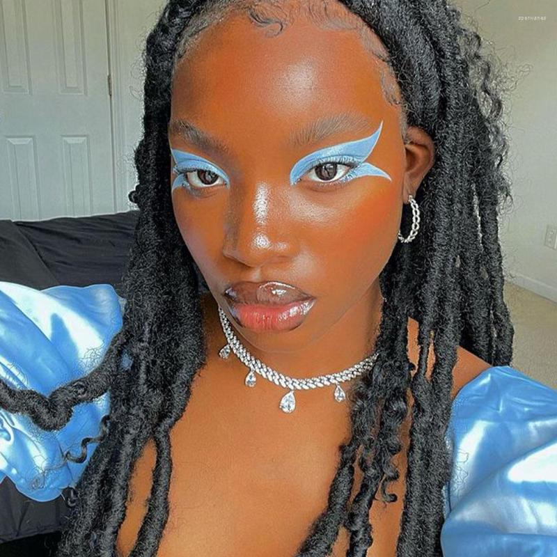 

Chains Stonefans Luxury Water Drop Rhinestone Cuban Necklace For Women Miami Link Chain Iced Out Choker Hip Hop Jewelry