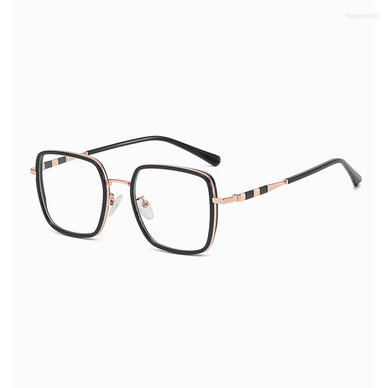 

Sunglasses Frames Ultralight TR90 Anti Blue Light Spectacle Men's Retro Fashion Myopia Eyeglasses Silicone Nose Rest Plate Temples