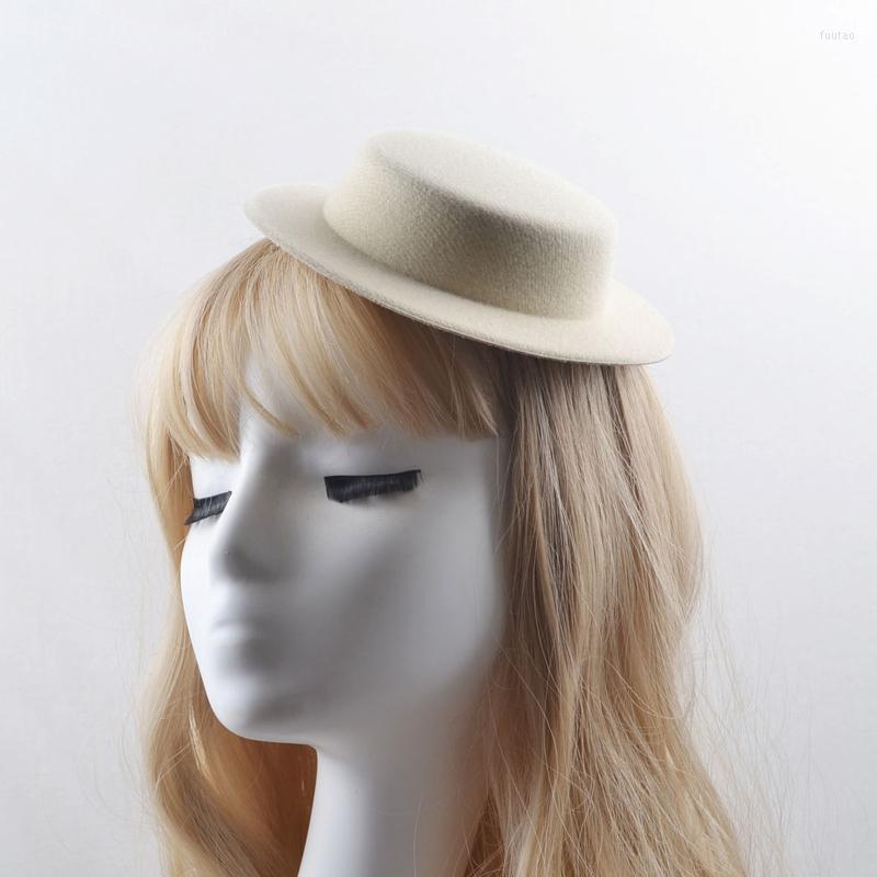 

Berets Japanese Lolita Top Hat Hand-made DIY Ornaments Cap Embryo Lace Hair Headwear For Women Girl Party Daily Wearing, Black
