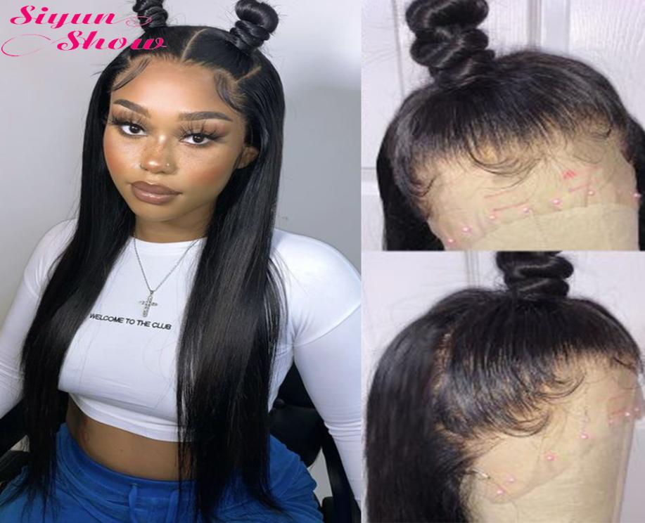 

360 Lace Frontal Wig Brazilian Straight Lace Front Wig Brown Human Hair Wigs For Women9574007, Natural color