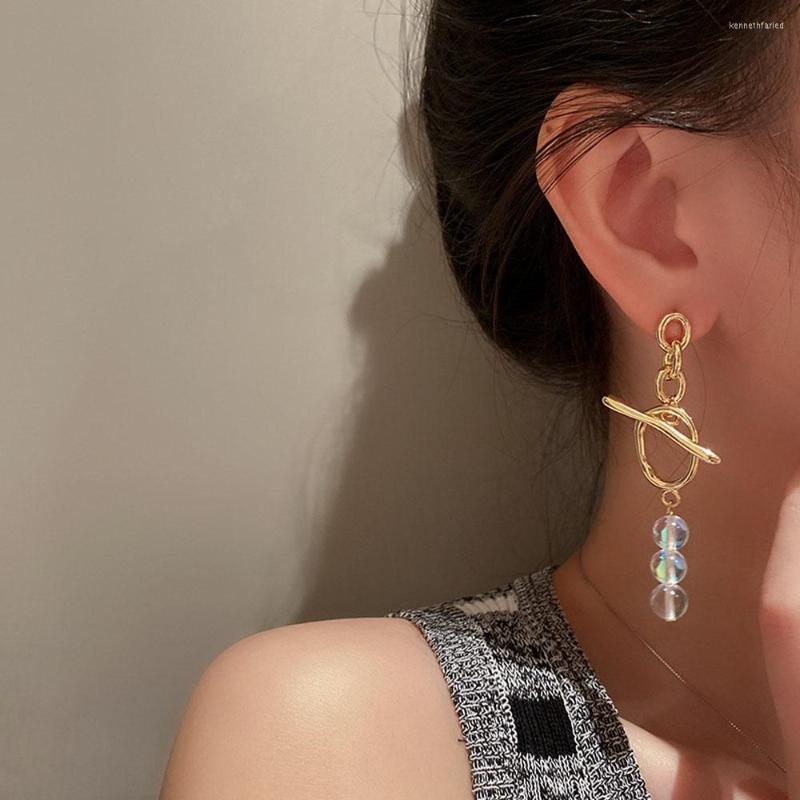 

Dangle Earrings Acrylic Chain Niche Circle Fashion Temperament Long Creative Women