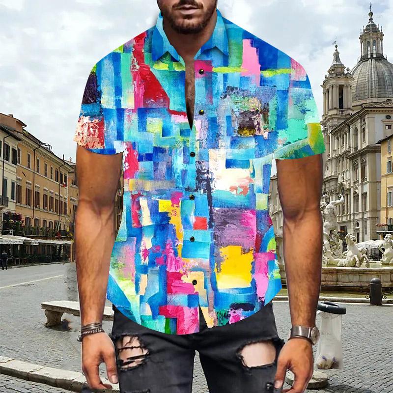 

Men' Casual Shirts Men' Beach Blouses Short Sleeve Coconut Tree Printing Hawaiian Shirt Summer Turn Down Collar Tops Beachwear 5xl, Cs-42