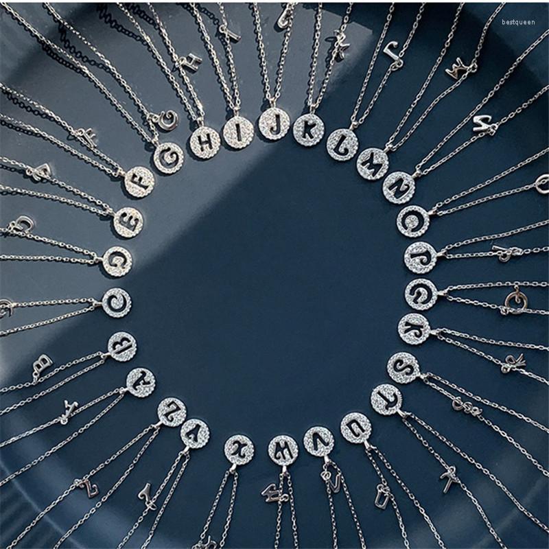 

Chains Fashion Crystal A-Z Letter Charm Pendant Choker Necklace For Women Girls Statement Party Jewelry Dz790
