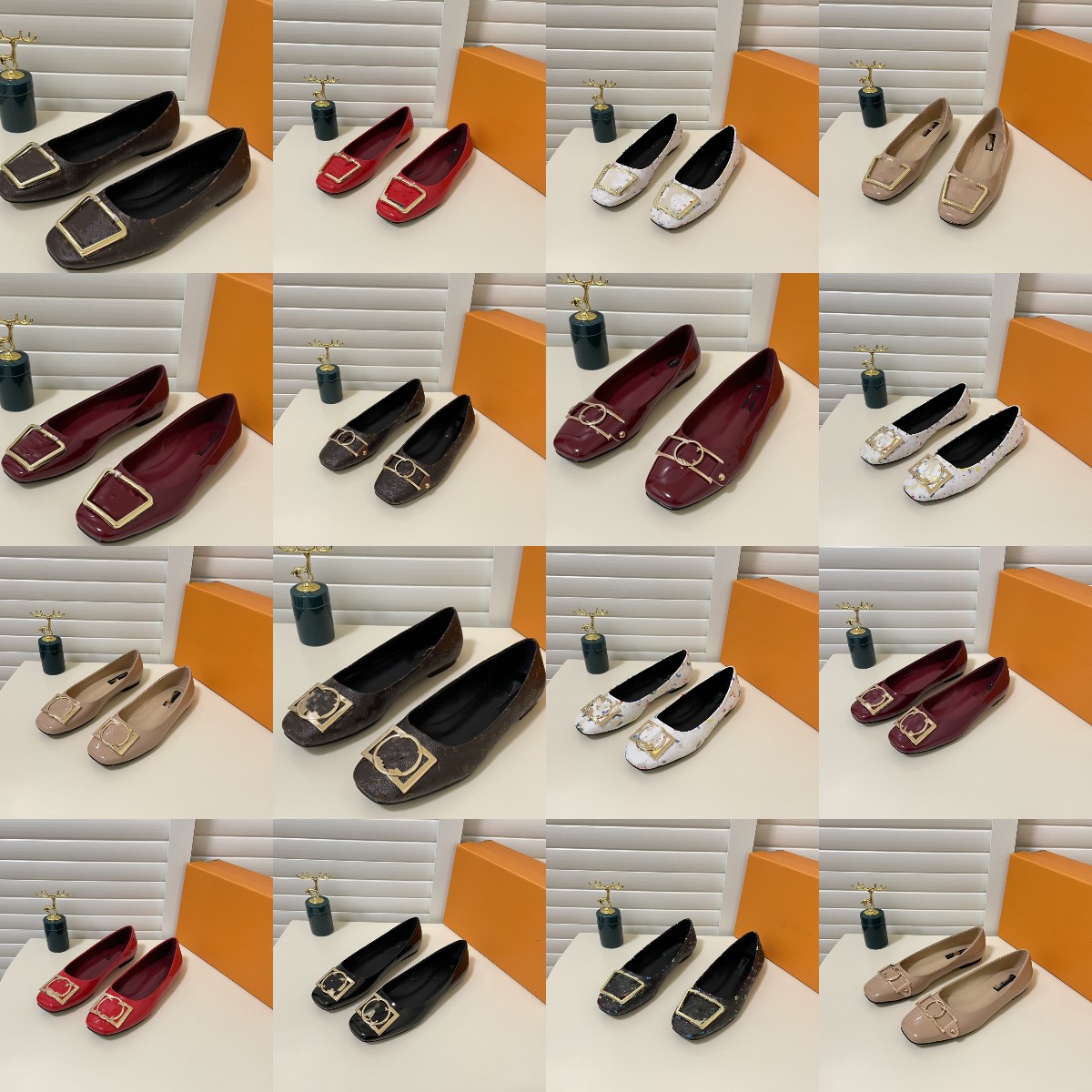 

2023 Spring Paris New Ballet Flat Shoes Genuine Leather woman Loafers Casual Sneakers Old Flower Monograms Designer Mule Sandal Wedding, Lvdx111712