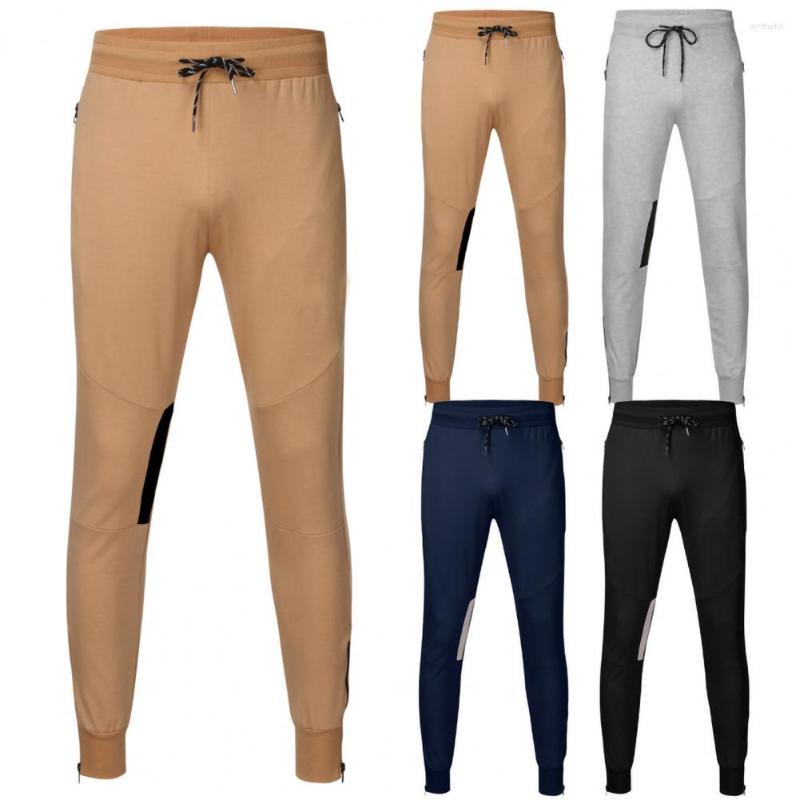 

Men's Pants Fashion Apparel Men Tracksuit Bottoms Slim Flexible Skinny Zipper, Black