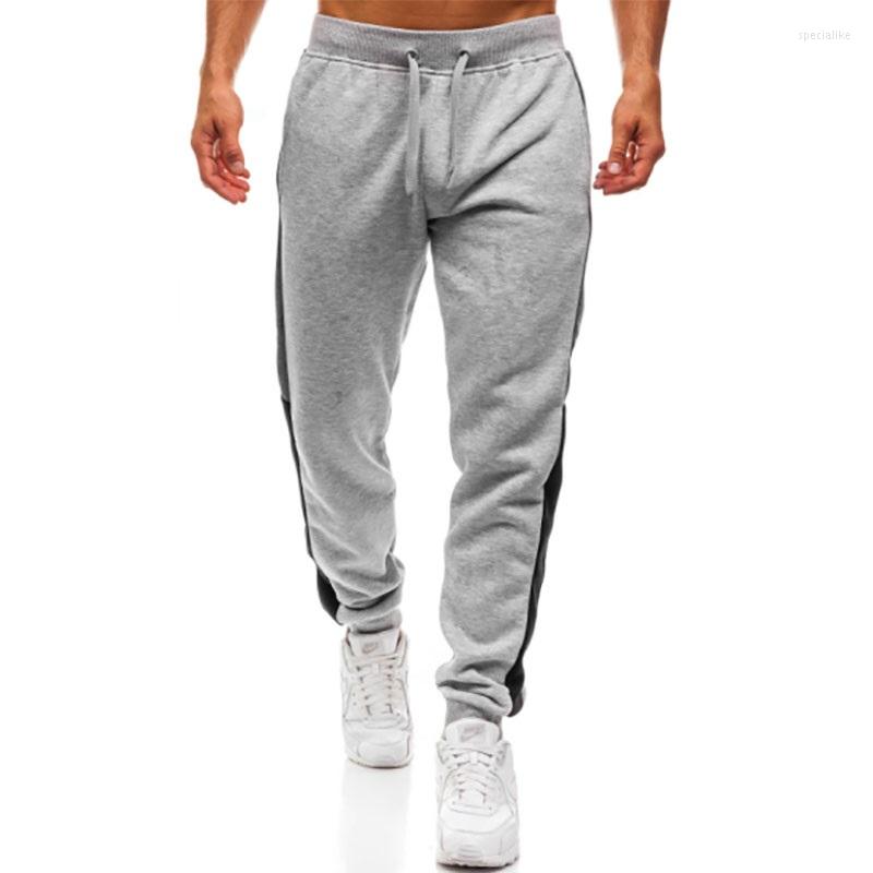 

Men's Pants 2022 Foreign Trade Casual Sports Trousers Stitching Design Large Size Men Jogger, Black
