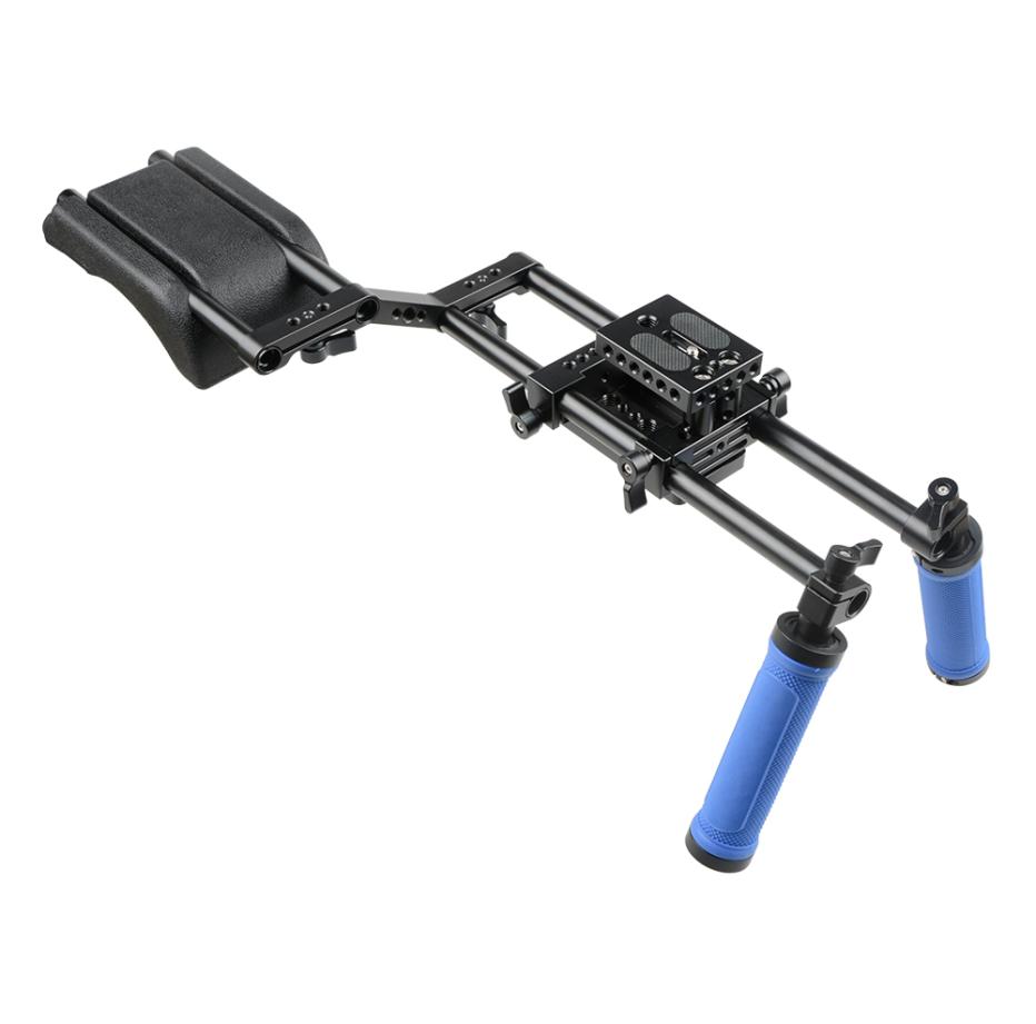

Dual Handgrip Shoulder Mount Support Rig Kit for DSLR Camera Camcorder Item Code C1139C1750
