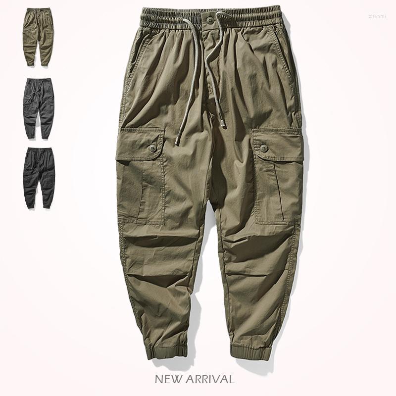 

Men's Pants Summer Thin Quick Drying Tooing Men's Fashion Multi Pocket Loose Elastic Drawstring Straight Casual Sports Trousers, Black