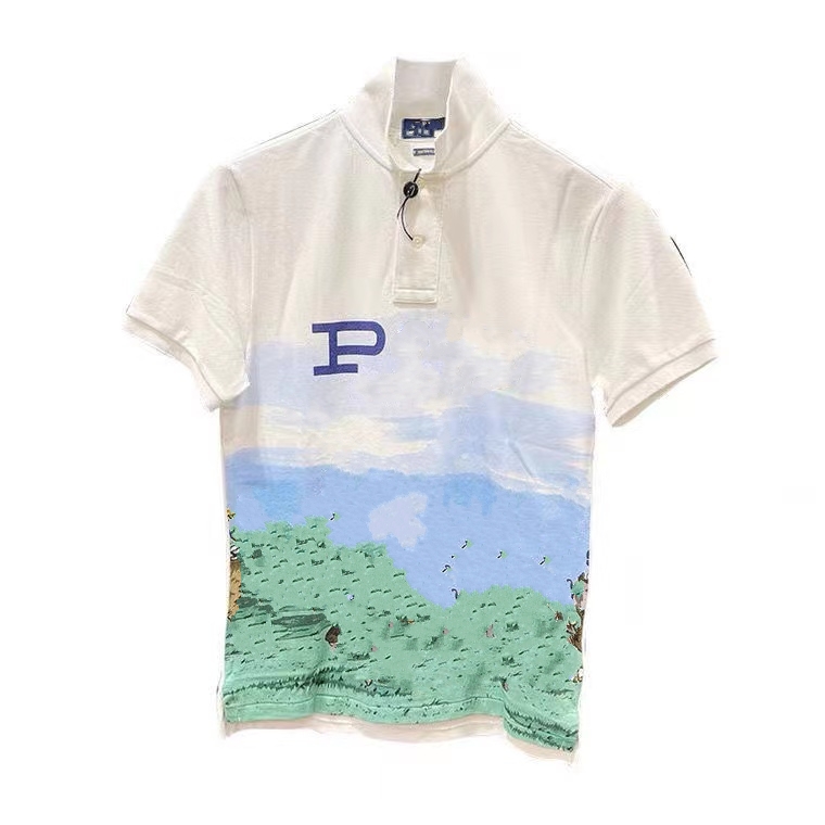 

t-shirt Men's Polos Fashion Shirt Men's Designer Printed Short Sleeve Round Neck Cotton Size s-5xl, Gray
