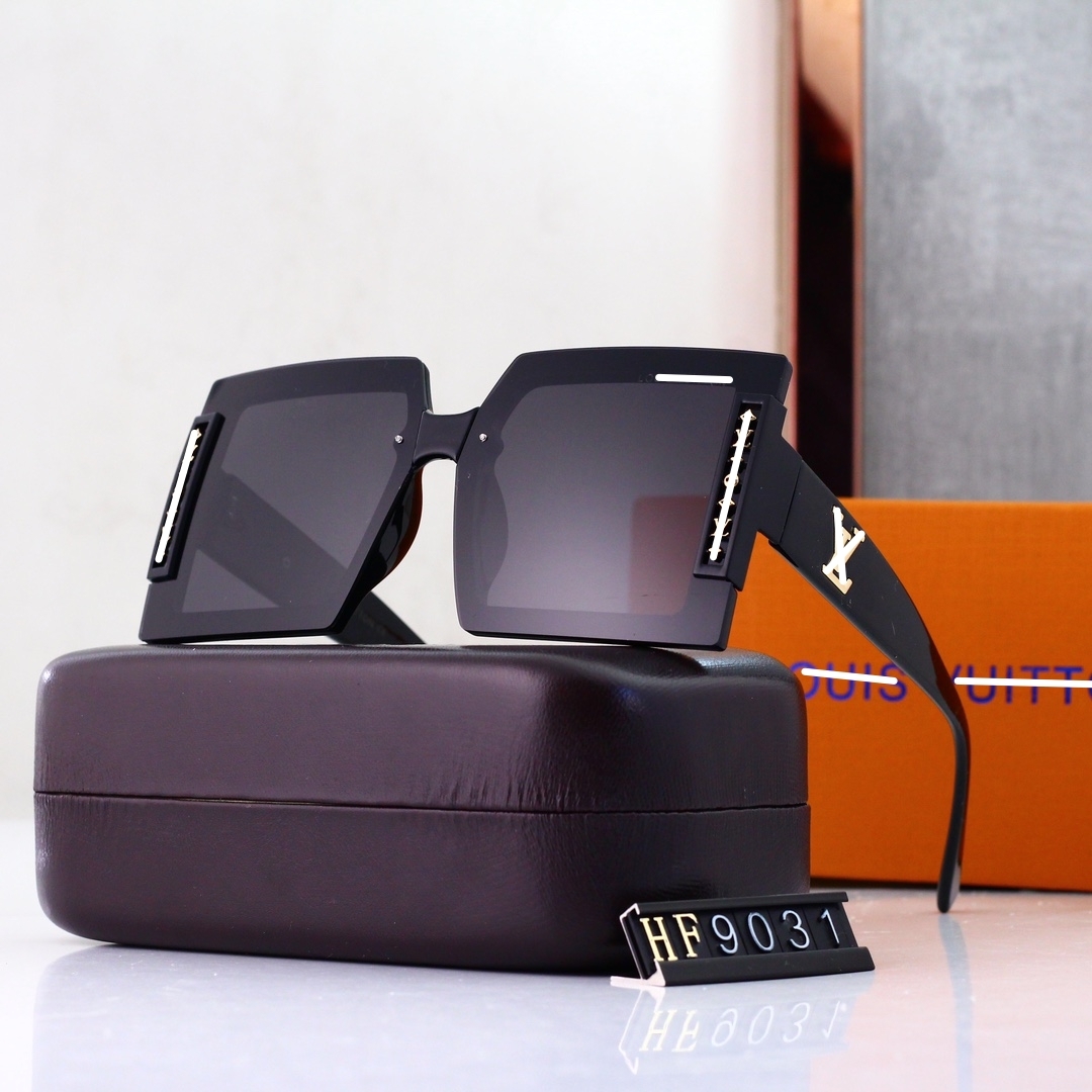 

Top luxury Sunglasses polaroid lens designer womens Mens Goggle senior Eyewear For Women eyeglasses frame Vintage Metal Sun Glasses With Box 9031HF RaoBaa