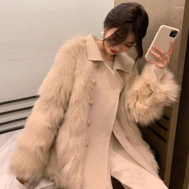 

Women' Fur Women Winter Faux Jackets Overcoat Female Thicken Warm Fake Teddy Coats Ladies Loose Oversize Outerwear Tops G111, Apricot