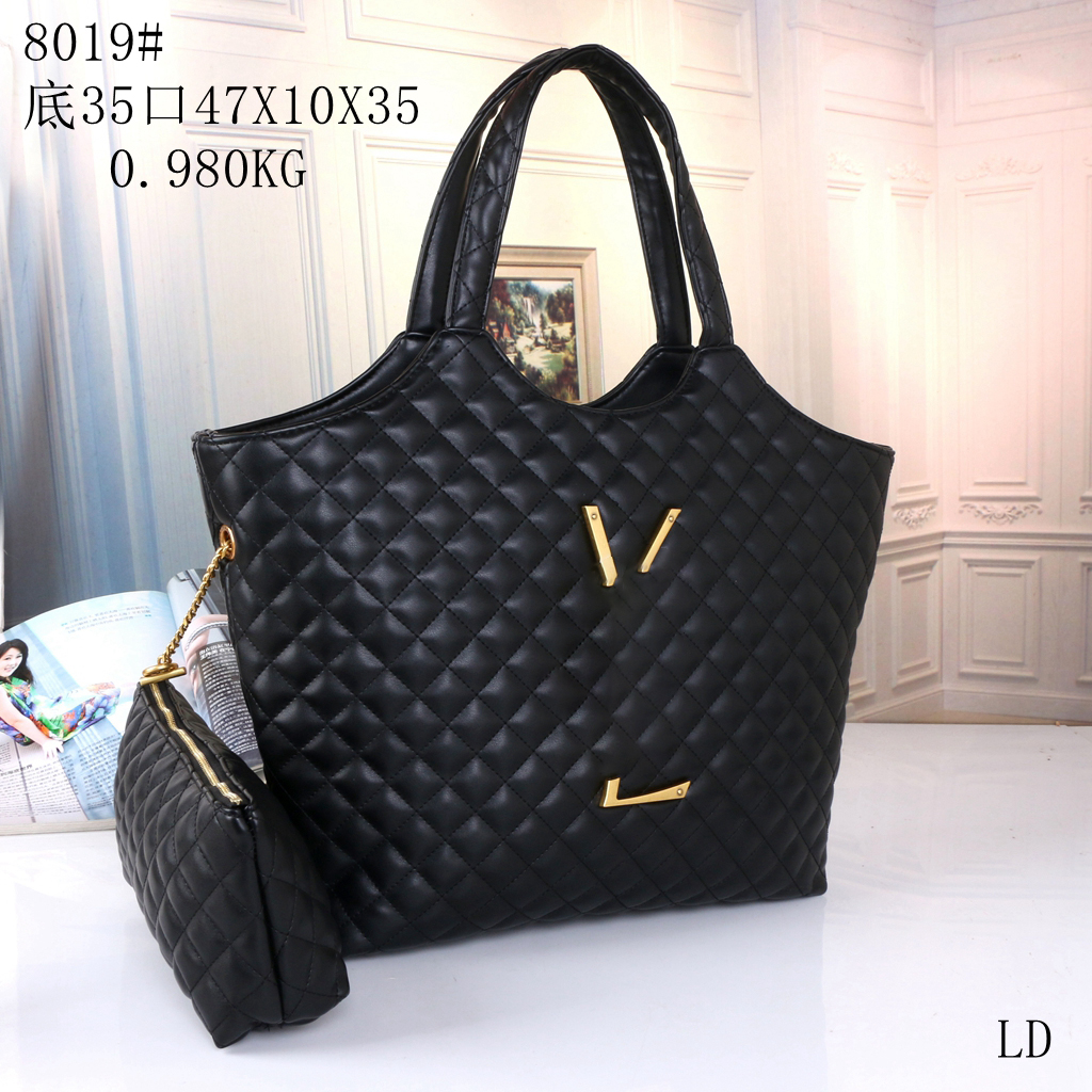 

Designers Luxury Shoulder bag Totes Purse handbag message bags cluth Brand classic Crossbody PU Damier With Wallet 47CM Shopping Large Size, White