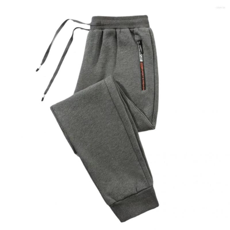 

Men's Pants Sports Spring Fall Casual Stretchy Long Trendy Solid Color Adjustable Drawstring Men Sweatpants, Black