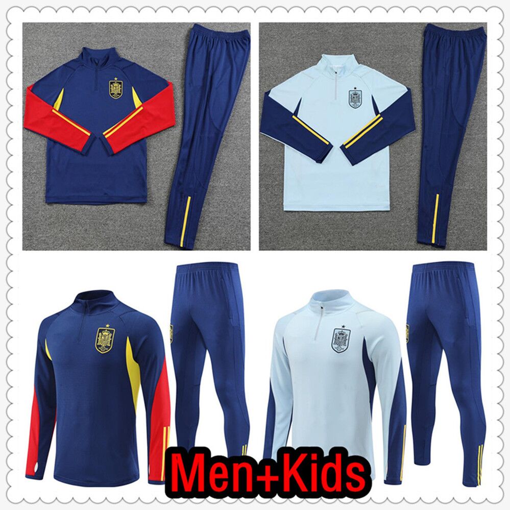 

22 23 Spain soccer jerseys Espana tracksuit chandal futbo ANSU FATI ASENSIO MORATA FERRAN KOKE GAVI C.SOLER 22 23 RAMOS jacket football shirts men kids