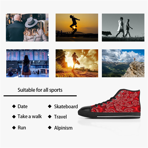 

Men Stitch Shoes Custom Sneakers Canvas Women Fashion Black White Mid Cut Breathable Walking Jogging Color100, Others
