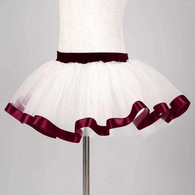 

Stage Wear Dance Ballet Dress For Kids Girls Leotard Skirt Satin Around Hem Practice Ballerina DanceWear Short Mesh Tutu Skirts, Pink