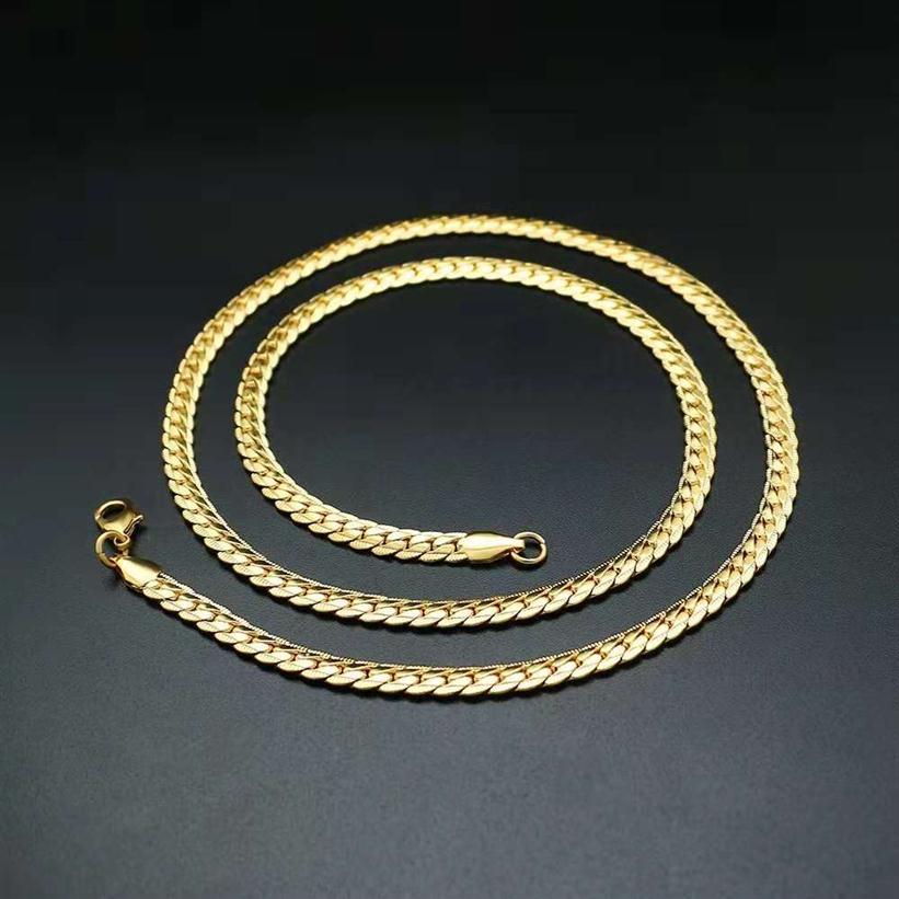 

75cm hip hop mens gold chains necklace 18k gold plated luxury designer cuban chain men necklaces jewelry gifts for bf 301K