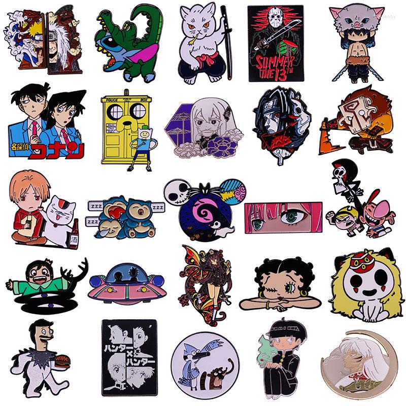 

Brooches Demon Slayer Hard Lapel Pins Backpack Jeans Enamel Brooch Pin Women Fashion Jewelry Gifts Anime Movies Games Cartoon Badges