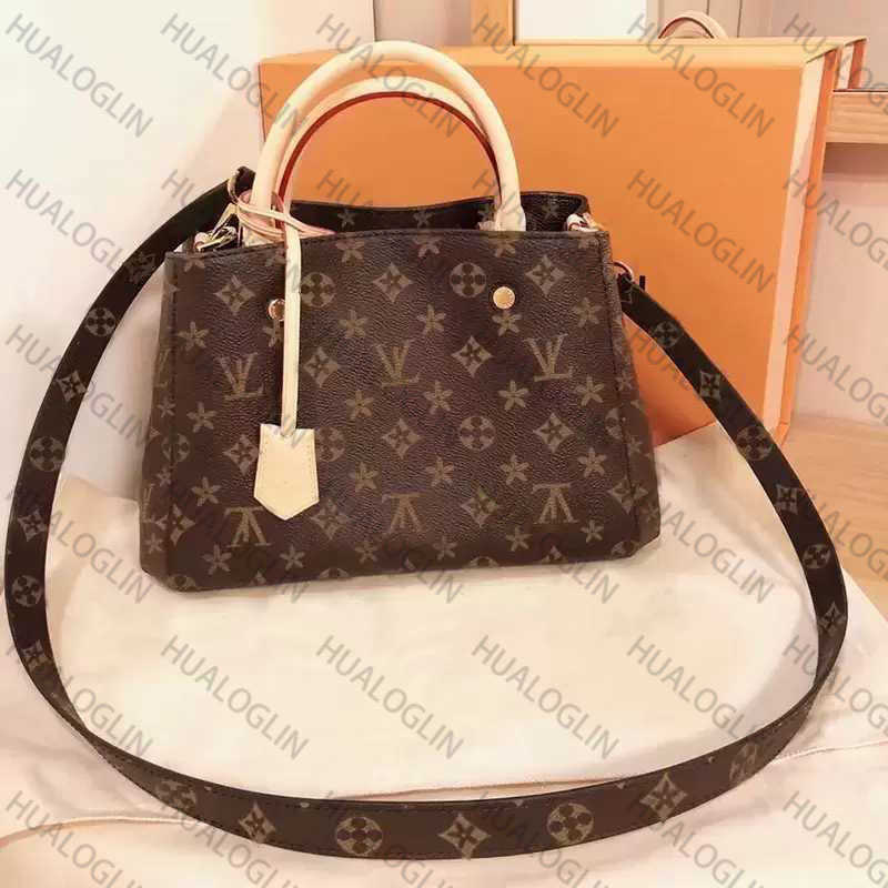 

Designers Handbags Purses MONTAIGNES Bag Women Tote Brand Logo Letter Leather Crossbody Shoulder Bags Purse