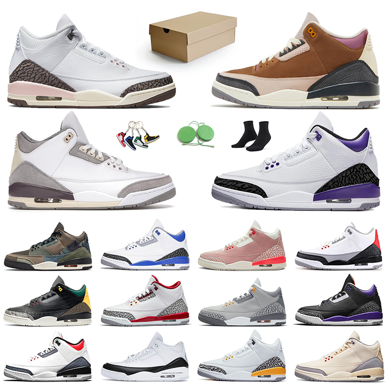 

5a Jumpman 3 Basketball Shoes Neapolitan 36-47 J3 Men Women 3s Trainers Sports Sneakers Appropriate Athletic Cardinal Red Racer Blue Patchwork, C12 36-47 tinker nrg