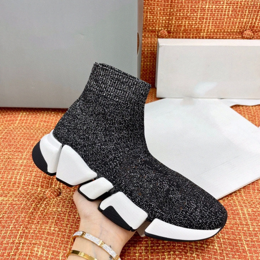 

Mens sock Casual Boots shoes Platform women Sneakers speed Runner trainer 2.0 Triple Black White Classic with Lace jogging walking outdoor fly
