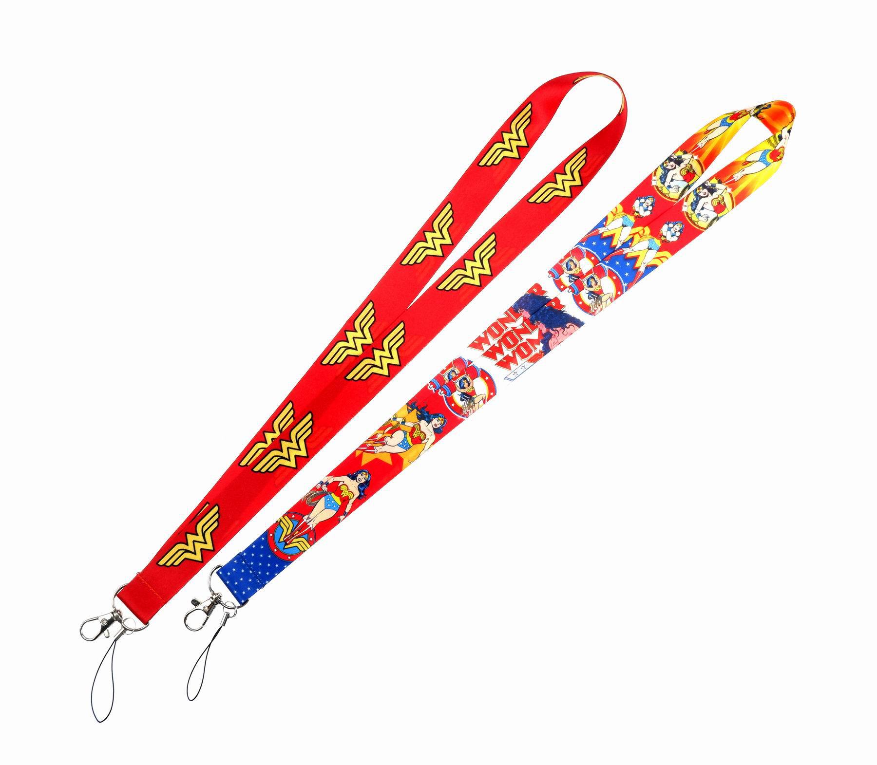 Anime Suoer Hero Lanyard For Keys Chain ID Card Cover Pass Phone Charm Badge Holder Keychains Women Designer Keychain