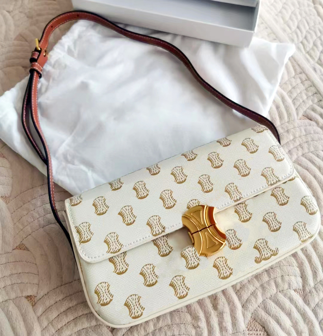 

Genuine leather Classic Bags Cross body TEEN TRIOMPHE fashion Luxurys tote Clutch Bag Designer Shoulder Bag Women's men flap handbags strap Subaxillary pochette, Carton